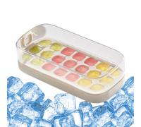 Bandejas Para Hielo Para Congelador Con Tapa | 21 Huecos Cubiteras De Silicona Para Congelador | Molde Flexible Para Alimentos Recipiente De Gran Capacidad Para Whisky Café Bebidas Comida Agua