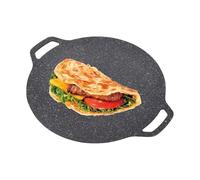 Bandejas para hornear redondas para asado, sartén sin barra de barbacoa - para hornear a la barbacoa de barbacoa al aire libre en interiores - Herramienta de cocción de cocina multipropósito de hoguer