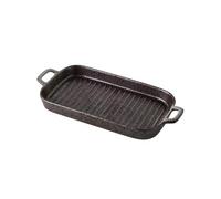 Bandejas para lasaña Fuente rectangular grande for hornear de cerámica 30,6 cm for cocinar en la cocina y uso diario. Apto for horno microondas Para hornear pasteles(Negro)