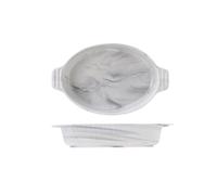 Bandejas para lasaña Plato hondo grande de cerámica con doble oreja for hornear, 1200 ml/2000 ml, for pasta, arroz y curry Para hornear pasteles(Grande)