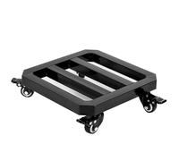 Bandejas para macetas, Soporte para Plantas, Bandeja móvil para macetas de Interior, de Metal con Ruedas, Resistente, con polea y Rodillo, Bandeja Transpirable para,Black-13.8x13.8in