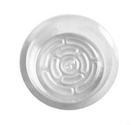 Bandejas para platillos para plantas, paquete de 510 unidades, plástico transparente para un drenaje eficiente y protección del suelo para uso en interiores y exteriores (6 pulgadas, 10 unidades)