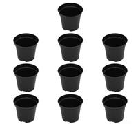 Bandejas para vivero, macetas de jardín, macetas de plástico negro con drenaje, macetas de cultivo reutilizables, macetas moldeadas por inyección multicolor (B120-1#)
