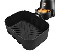 Bandejas Reutilizables Para Freidora De Aire - Olla De Silicona Para Freidora Sin Aceite - Bandeja Rectangular De Horno Alimenticio Resistente Al Calor Para Carne Verduras Vaporera Tostadora Microonda