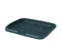 Bandejas Sanitarias Cuadradas para Cachorros, Inodoros para Perros De Interior, Bandejas Sanitarias con Rejilla, Bandeja Sanitaria De Entrenamiento.(Green,65cm)