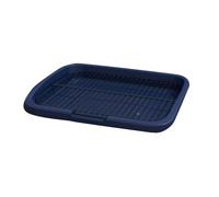 Bandejas Sanitarias Cuadradas para Cachorros, Inodoros para Perros De Interior, Bandejas Sanitarias con Rejilla, Bandeja Sanitaria De Entrenamiento.(Blue,65cm)