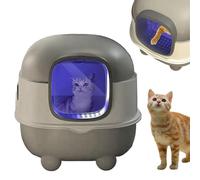 Bandejas Sanitarias Para Gatos Aislamiento de Olores con Diseño Abierto | Bandeja Sanitaria Autolimpiable para Gatitos Pequeños y Grandes Apartamentos Balcones Terrazas Jardines