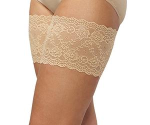 Bandelettes - Original. Patentada.Ligas elásticas patentadas antirrozaduras para muslos Beige Onyx. C