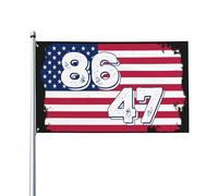 Bandera 8647 Bandera estadounidense patriótica Anti 47 Yard Flag 3x5 Banner de jardín con 2 ojales
