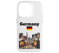 Bandera Alemana Amante del Mercado de Recuerdos de Navidad de Alemania Carcasa para iPhone 14 Pro