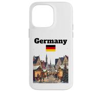 Bandera Alemana Amante del Mercado de Recuerdos de Navidad de Alemania Carcasa para iPhone 14 Pro MAX