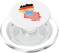 Bandera Alemana Americana Estados Unidos Alemania Amistad PopSockets PopGrip para MagSafe