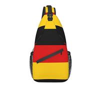 Bandera Alemana Crossbody Sling Mochila Sling Bag Travel Senderismo Chest Bag Daypack