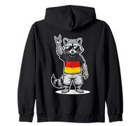 Bandera Alemana de Mapache de Alemania Sudadera con Capucha