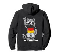 Bandera Alemana de Mapache de Alemania Sudadera con Capucha