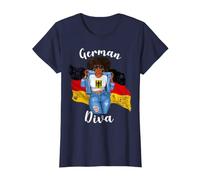 Bandera Alemana Negra con Pelo Afro de Alemania Camiseta