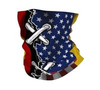 Bandera Alemana Ondulada De Estados Unidos Y Alemania Unisex Braga De Cuello Multifuncional Bandana Resistente Al Viento Pasamontañas para Ciclismo Invierno Clima Frío Aire Libre