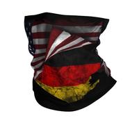 Bandera Alemana Vintage De Estados Unidos Y Alemania Mujer Hombre Calentador De Cuello Elástica Braga De Cuello Térmica Bandana para Senderismo Esquí Deportes Aire Libre