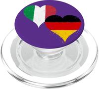 Bandera Alemania Italia per Orgullo Italiano Alemán Expat PopSockets PopGrip para MagSafe