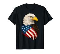 Bandera americana águila patriótica Estados Unidos América Ciudadano Mujeres Hombres Camiseta