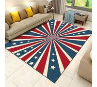 Bandera Americana Alfombra Impresa En 3D Sala De Estar Decoración del Dormitorio Alfombra De Área Grande Alfombra De Decoración del Hogar Alfombra 140 X 200 Cm - Limpieza Fácil - Poliés -775749848447