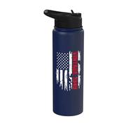 Bandera Americana año de nacimiento 1949 para cumpleaños Stainless Steel Insulated Water Bottle