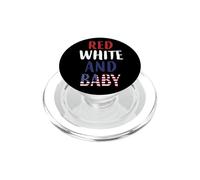 Bandera Americana Bebé Rojo Blanco Azul Embarazo Mamá PopSockets PopGrip para MagSafe