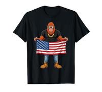 Bandera Americana Bigfoot Sasquatch Patriotic 4 de Julio Camiseta