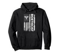 Bandera Americana Bioética USA Ética Médica Bioética Sudadera con Capucha