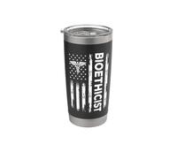 Bandera Americana Bioética USA Ética Médica Bioética Vaso térmico de acero inoxidable de doble pared