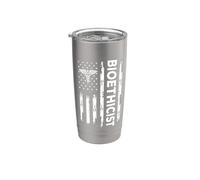 Bandera Americana Bioética USA Ética Médica Bioética Vaso térmico de acero inoxidable de doble pared