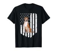 Bandera Americana Blanca American Staffordshire Terrier Camiseta