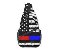 Bandera Americana Crossbody Sling Mochila Sling Bag Día de la Independencia Americana Viaje Senderismo Pecho Bolsa Mochila para Mujeres Hombres