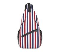 Bandera Americana Crossbody Sling Mochila Sling Bag Día de la Independencia Americana Viaje Senderismo Pecho Bolsa Mochila para Mujeres Hombres