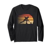 Bandera Americana Curling Camiseta Rizador Piedra Deslizante Manga Larga