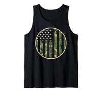 Bandera Americana de Camuflaje, día patriótico de los Veteranos, 4 de Julio Camiseta sin Mangas