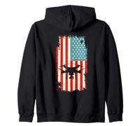 Bandera Americana Drone Piloto Quadcopter Flying USA Sudadera con Capucha
