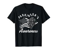 Bandera Americana Flor USA Parkinson's Awareness Camiseta