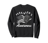 Bandera Americana Flor USA Parkinson's Awareness Sudadera