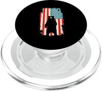 Bandera Americana Oso Grizzly Vida Silvestre Animal Naturaleza PopSockets PopGrip para MagSafe