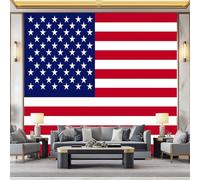 Bandera americana para fotos, papel pintado, 400 x 280 cm, no tejido, diseño de imagen panorámica, para decoración de apartamentos