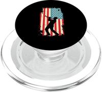 Bandera Americana Trompetista Instrumento de Latón Banda de Jazz PopSockets PopGrip para MagSafe