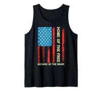 Bandera Americana Veterano Patriota Veteranos Día Casa De La Libre Camiseta sin Mangas