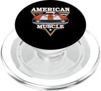 Bandera Americana Vintage Muscle Car, Hot Rod y Muscle Car PopSockets PopGrip para MagSafe