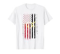 Bandera angoleña americana raíces angoleñas regalo de Angola Camiseta
