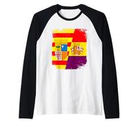 Bandera Aragon y España Republicana, Republica Española. Camiseta Manga Raglan