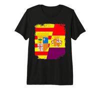 Bandera Aragon y España Republicana, Republica Española. Camiseta Premium