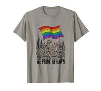 Bandera arcoíris de Iguanas LGBTQ de We Pride At Dawn Camiseta