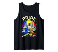 Bandera arcoíris de Pride of Columbus City Ohio Dogs Camiseta sin Mangas