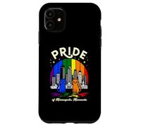 Bandera arcoíris de Pride of Minneapolis City Minnesota Cats Carcasa para iPhone 11